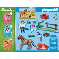 PLAYMOBIL country poni coleccionable connemara (70516) pony con manta y accesorios para caballos - details 2