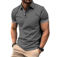 Camisa Polo Para Hombre De Manga Corta Verano Impresión Grande Transpirable Ligera Con Botones Estilo Casual Polyester - details 5