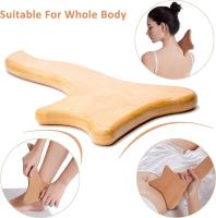 Herramienta de drenaje linfático de madera Gua Sha masajeador terapia de madera herramienta de masaje anti celulitis herramienta de masaje para espalda, brazos, piernas - details 0