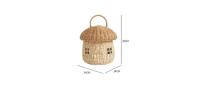 Cesta De Almacenamiento De Rotura En Hecho Ecológico Para Niños Decoración De Habitación De Niños Organizador De Estante Tejido Cesta De Picnic Portátil Fruta Para Casa De Muñecas - details 31