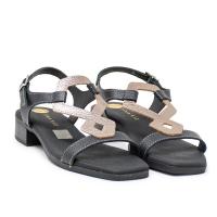 Sandalias planas de Mujer TINA KIZ 5345 SANDALIA PIEL ADORNO NEGRO 31524 24V - details 0