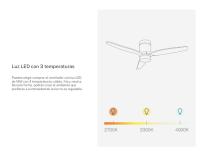 CREATE - Ventilador de techo 40W (Ø132cm) silencioso motor arena con aspas de ABS técnico color arena - WIND CALM - details 4
