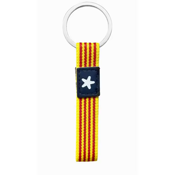 Llavero de bandera de Cataluña, Acero - 1