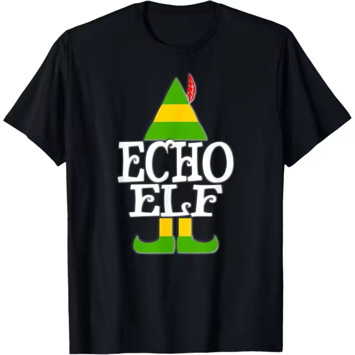 Camiseta de Manga Corta, 100% Algodón, Ropa Unisex para Hombres y Mujeres en 5 Tallas, Camiseta Negra, Cuello redondo con estampado. - 1