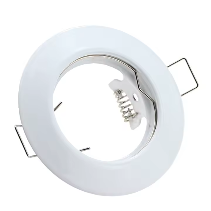 10pcs Soporte De Bombilla LED MR16 GU10 Metálico Redondo Para Iluminación Requedada Fijación En Techo Cupón De 50mm - 1