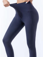 High-Waisted Leggings Para Mujer Yoga Pantalones De Yoga Sensación De Piel Entrenamiento Deportivo Estilo Deportivo Transpirables - details 1