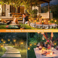 Luces LED de antorcha Solar para exteriores, luces impermeables alimentadas por energía Solar para jardín, Patio, luz de llama Solar, luces de Halloween - details 7
