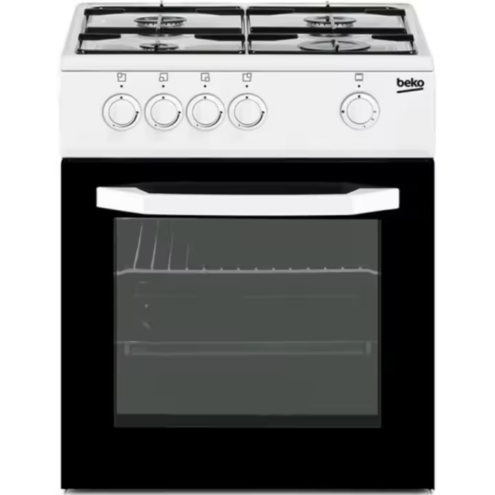 Cocina Gas BEKO CSG42009DW Bco 4f G.Nat+Inyectores Gas Butano - 1