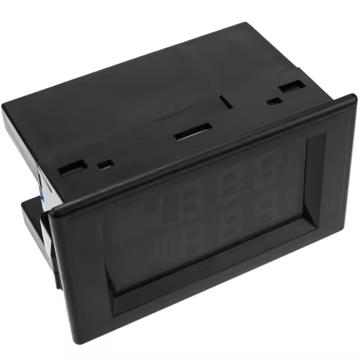 Visor LCD de 3 dígitos dual con voltímetro 80-300VAC y amperímetro 100-200A - BeMatik - 1