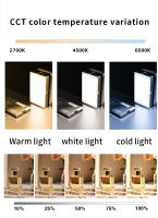 Luz De Rellenado Portátil Tricolor Para Auto Fotos Streaming De Teléfono Móvil Iluminación De Belleza Fotografía SLR RGB Color Completo - details 3