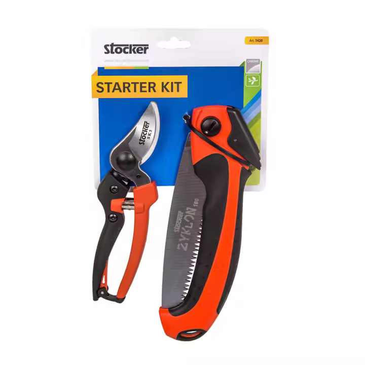 Starter kit de poda serrucho art. 1419 y tijera art. 323 stocker - 1