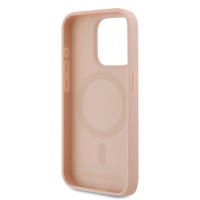 Funda TPU Karl-Lagerfeld Monogram Metal Logo MagSafe iPhone 15 Pro Max rosa Raíz Tecnophonía - details 4