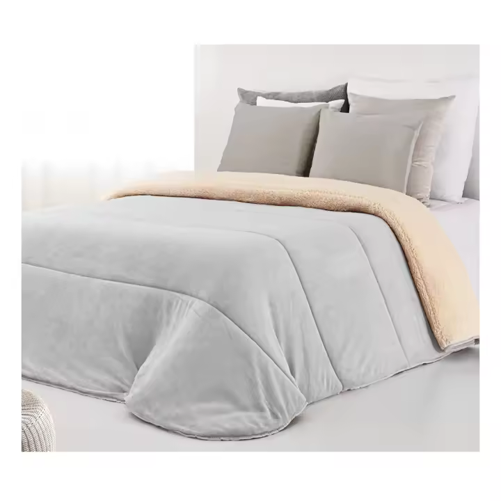 Acomoda Textil – Edredón Nórdico de Sedalina con Borreguito. Edredón Sherpa Estampado para Cama de 90 y 105, Manta Cama Matrimonio y Sofá de Invierno, Cálida y Suave. - 1
