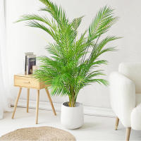 Gran Árbol De Palma Artificial 80-125cm Planta Falsa De Monstera Hojas De Pino Tropicales Para Decoración De Jardín Interior Y Exterior - details 0