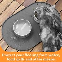 Alfombrilla Para Alimentos De Perro Y Gato Placa De Comida Antideslizante De Silicona Fácil De Limpia Para Bebida Y Alimentos Para Mascotas Universal - details 3