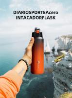 FEIJIAN Termo Deportivo De Doble Capa 600ml Acero Inoxidable 18/10 Chorro Directo a Prueba De Fugas Tumbler Aislado Personalizable - details 0