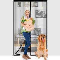 Puerta De Pantalla Magnética Self-sealing Para El Hogar Malla De Partición Que Evita Insectos Mascotas Y Niños. Tamaño 38x82 Pulgadas. Venta Por Pieza. - details 8