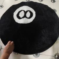 Alfombra Creativa De Bola 8 Para El Hogar Decoración Interior Regalos De Halloween Alfombra Redonda De Trenzado Suave De Peluche Para Adultos - details 5