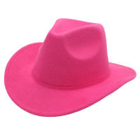Sombrero De Vaquero Occidental Para Escenario Y Uso Exterior Protección Solar Estilo Étnico Tíbetano Panamá Francés Retro Unisex - details 5
