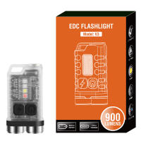 Linterna EDC V3 Lanzador De Luz Portátil Super Brillante 900 Lumens Con Cargador USB Tipo-C Luz De Emergencia Para Camping Y Trabajo - details 2