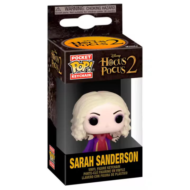 Llavero Pocket POP Disney Hocus Pocus 2 SarahFigura  Coleccionable - Idea de Regalo- Mercancia Oficial - Juguetes para Niños y Adultos - Movies Fans - Muñeco para Coleccionistas y Exposición - 1