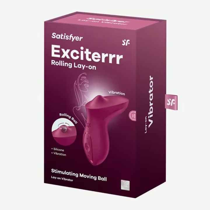 SATISFYER MODELO ESTIMULADOR EXCITERRR COLOR MORA VIBRADOR Juguetes Sexuales Sexshop Mujer - 1