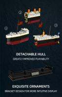 Bloques De Construcción Titanic 1881PCS Barco Crucero Gigante Con Luz Modelos Creativos Regalos Para Decoración De Escritorio Ideal Para Adultos Y Niños Mayores De 6 Años - details 6