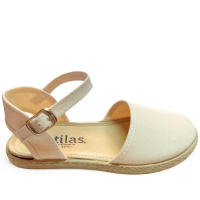 Batilas Valenciana Esparto Hebilla Niña Natural Beige Pique - details 0