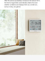 Sensor De Temperatura Y Humedad Electrónico WiFi Xiaomi Duka TH3 Recargable Inteligente Medidor Digital De Clima Globales Versión Disponible - details 3
