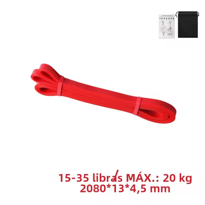 Banda De Resistencia De Látex Pesada Para Ejercicio Elasticidad Aumenta La Fuerza De Pull up Ayuda En Ejercicios De Pilates Y Fitness Equipamiento De Entrenamiento De Muslos Y Abdomen - 1