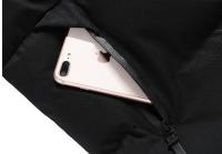 MOV Chaqueta De Algodón Grueso Para Hombre Con Capucha Estilo Casual Impermeable Y Cálida Para Otoño E Invierno Tallas Grandes Sólido - details 10