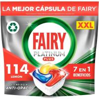 Fairy Platinum Plus Limón Cápsulas De Lavavajillas Todo En Uno - MAXI PACK 114 Cápsulas - details 0