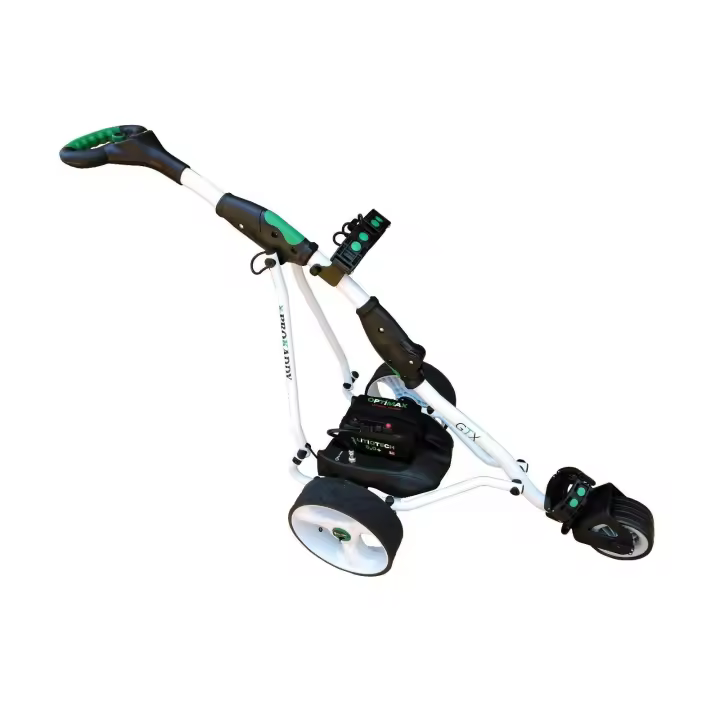 Pro Kaddy Prokaddy Carro de Golf Eléctrico Modelo D3GTXL Blanco con Batería de Litio 18AH - Diseño Ergonómico y Estructura Robusta - 1