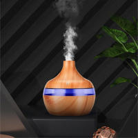 Humidificador De Aire 300ml Con Diffusor De Aceites Esenciales 7 Colores Aromaterapia Cable USB Fresadores De Aire De Madera Para Dormitorio - details 1