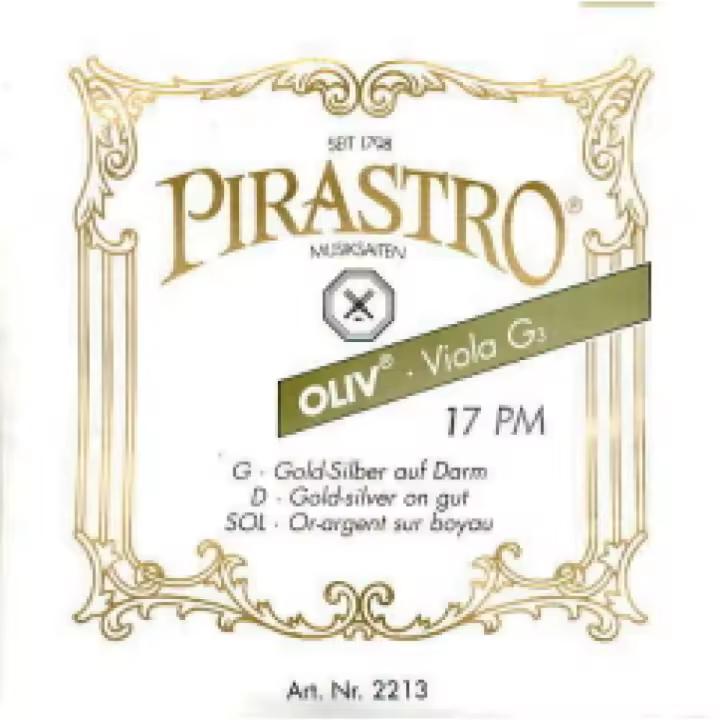 CUERDA VIOLA-Pirastro (Oliv 221341) (Tripa/Plata/Oro) (17 PM) 3ª Medium Viola 4/4 - 1
