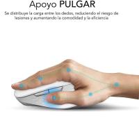 Ratón Ergonómico Inalámbrico por Bluetooth/ 2.4GHz Subblim Curve Ergo Dual Battery/ Batería recargable/ Hasta 1600 DPI - details 9