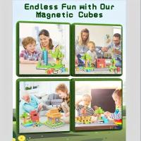 Juguetes De Bloques Magnéticos Creativos Conjunto 200+ Piezas Sistema De Construcción Híbrido Regalo Ideal Para Niños Creativos - details 0