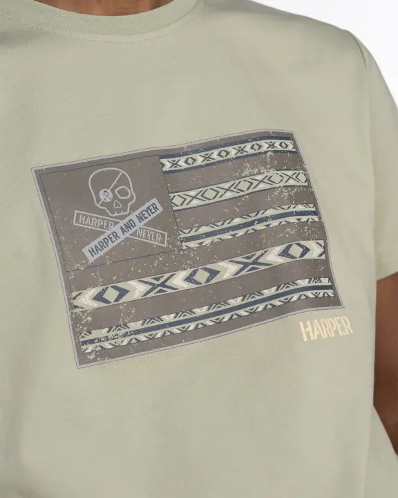 Harper & Neyer Camiseta de Hombre Algodón USA - 1