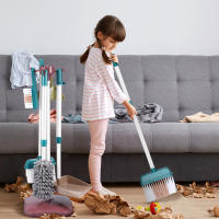 Juego De Limpieza Para Niños Juguete Divertido De Escoba Y Escoba Con Almacenamiento Rack De Juguete Educativo Para Juego De Pretendiente De Hogar - details 6