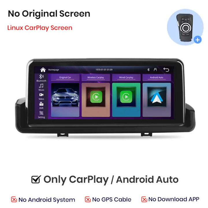 Junsun Radio Multimedia con GPS para coche autorradio 2DIN con CarPlay inalámbrico Android voz IA para BMW E90 E91 E92 E93 2005 2006 2007 2008 2009 2010 2011 2012 - 1