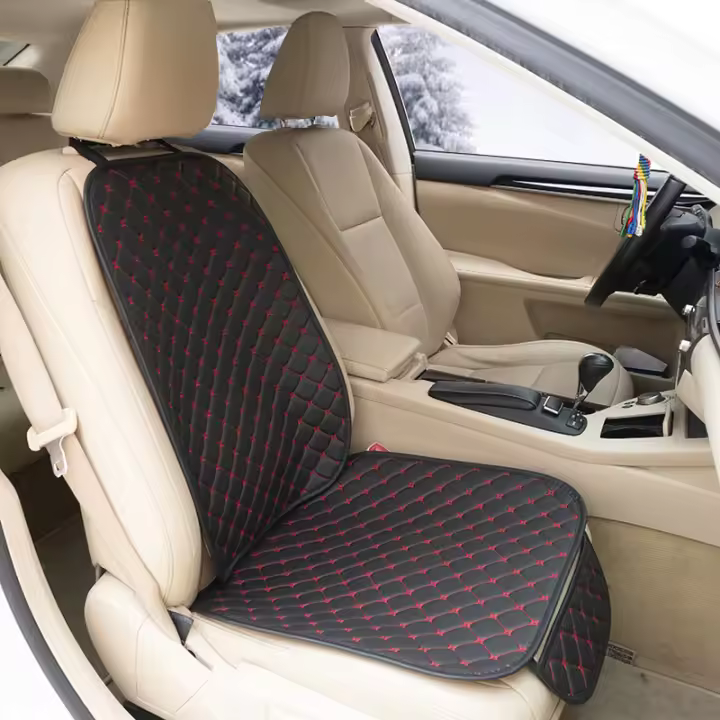 SEAMETAL Fundas De Asiento De Coche Universal De PU Premium Con Cubierta De Espalda Antiscratch Para SUV Sedán Camión Pickup - 1