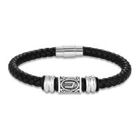 Pulsera Vikinga Vintage Con Runas Para Hombres Y Mujeres Hecha a Mano En Cuero Con 24 Runas Nórdicas Pulsera Escandinava De Amuleto Para Parejas Regalos - details 7