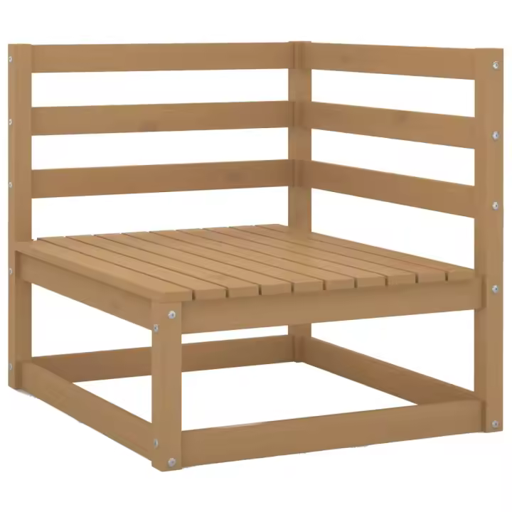 Juego de muebles de Jardín 2 pzas de madera Pino marron Miel - 1