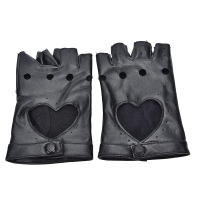 Guantes De Motociclista Para Mujer Punk De Cuero Sin Dedos Para Baile Y Conducción Estilo Biker Adulto Material Principal Poliéster - details 7