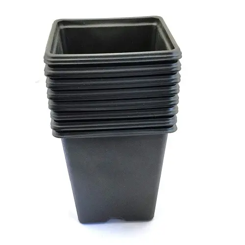 VILMORIN 15 MACETAS CUADRADAS DE PLÁSTICO, 9 cm - 1