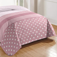 Vivid Torral by El Jinete Hogar - Colcha Bouti Verano Stars Rosa Estampada Reversible (No Incluye Fundas De Cojines) Poliéster, Fresquita, Transpirable, Diseño, Primavera, Verano - details 1
