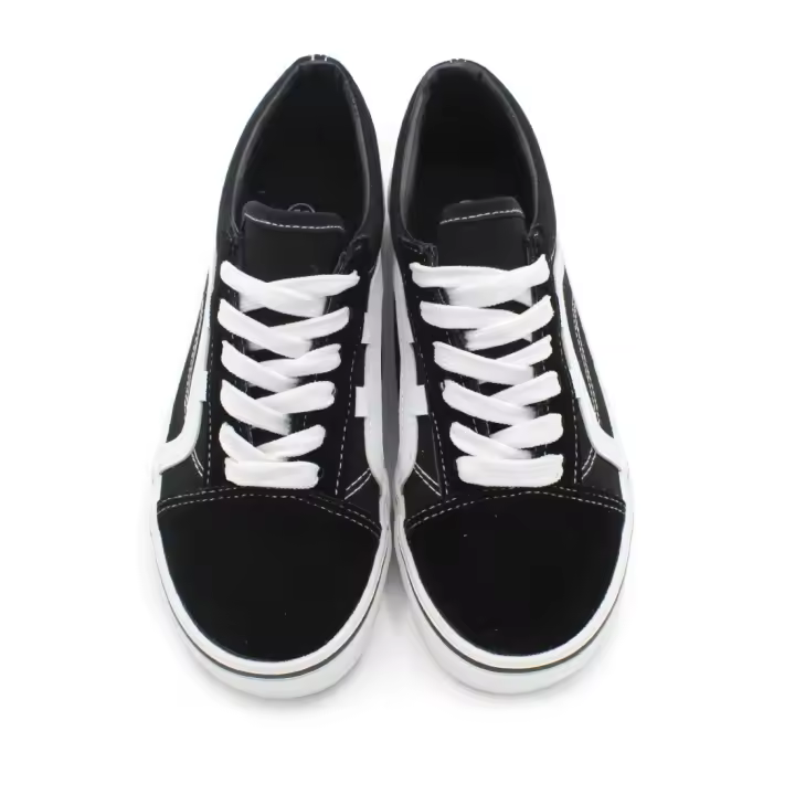 deportivas casual junior unisex lona negra VNS b386 - 1