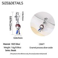Encanto De Cruz Corona Virgen María En Plata De Ley 925 Para Pulseras Pandora Joyería Fina Para Mujer Regalo Irregular - details 9