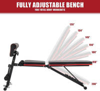 Banco De Abdominales, Ajustable, Multifuncional Para Músculos, Gimnasio En Casa - details 6