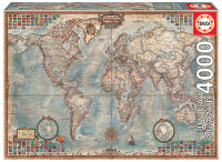 EDUCA BORRAS - PUZZLE 4000 PIEZAS - EL MUNDO, MAPA POLITICO - 14827 - details 1